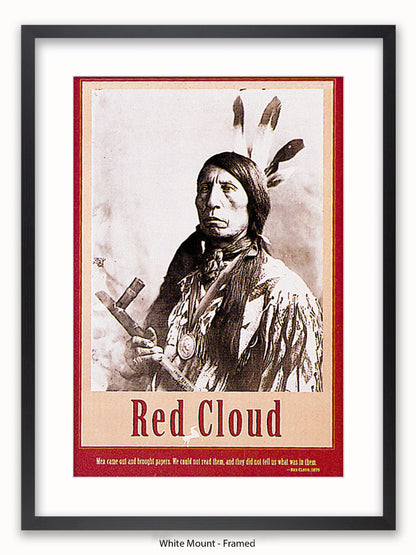 Native American Indian Red Cloud 1870 Poster