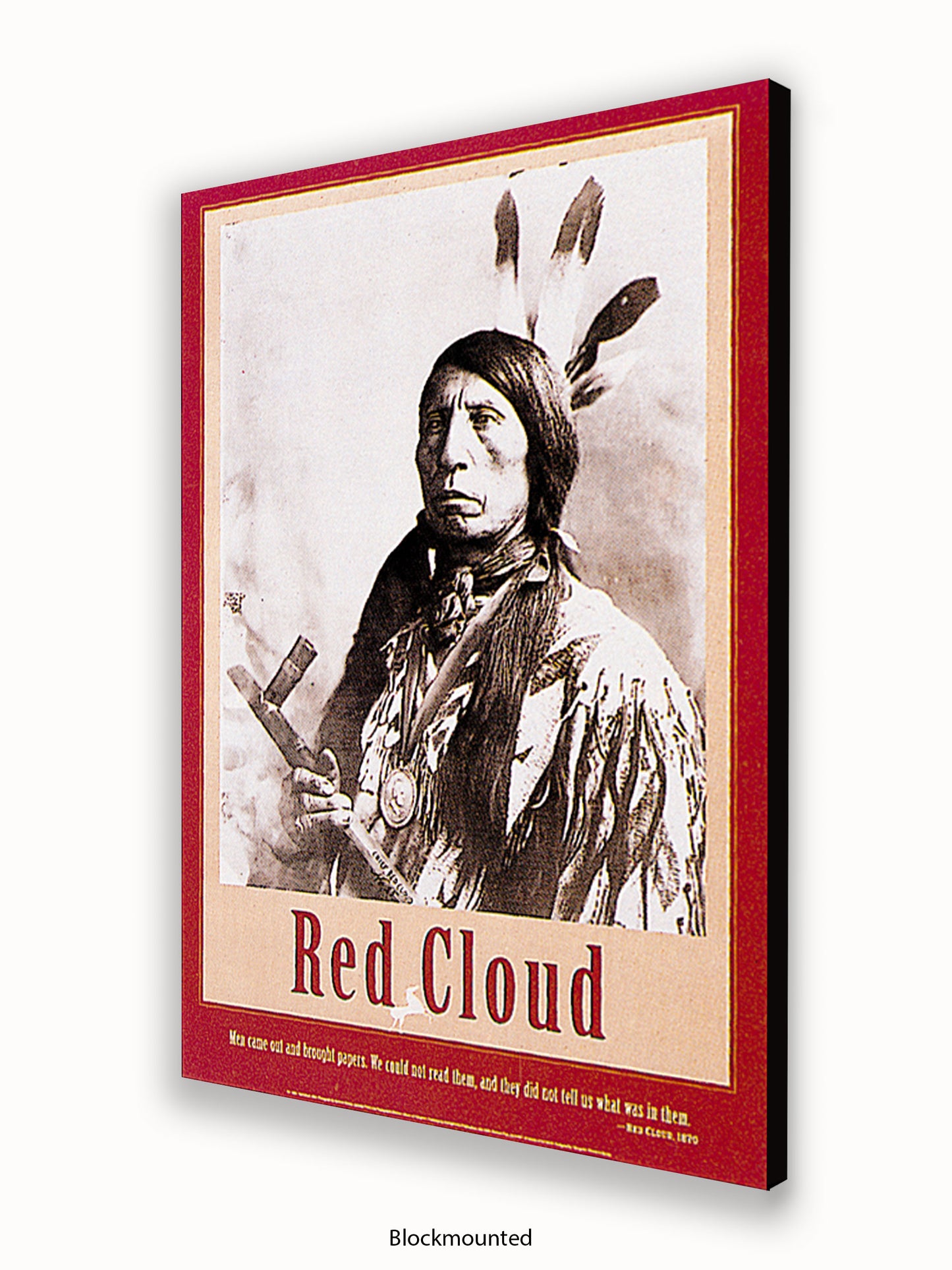 Native American Indian Red Cloud 1870 Poster