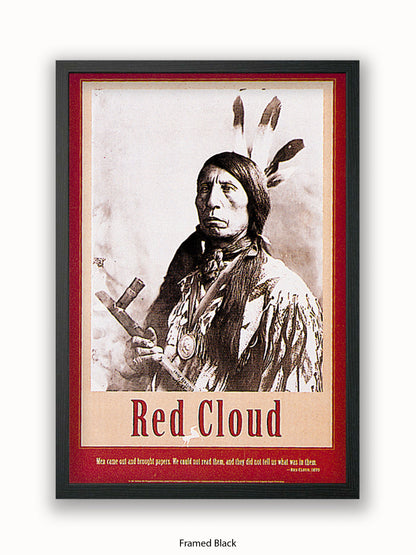 Native American Indian Red Cloud 1870 Poster