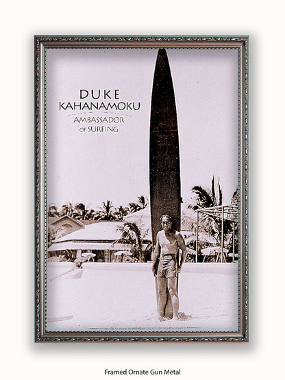 Duke Kahanamoku Ambassador Of Surfing Poster