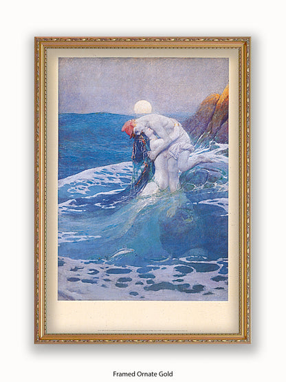 Howard Pyle The Mermaid 1910 Poster