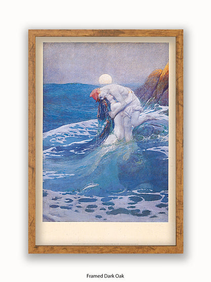 Howard Pyle The Mermaid 1910 Poster