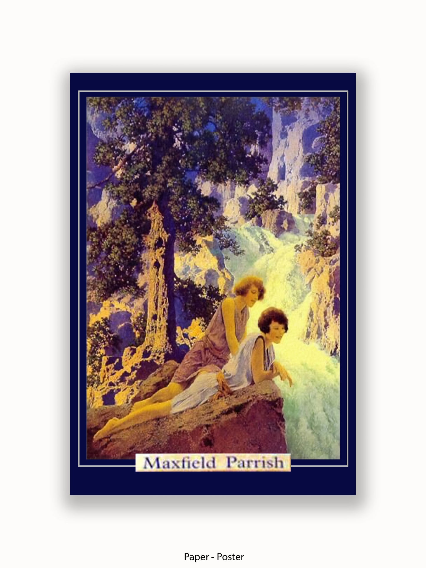 Maxfield Parish Waterfall 1930 Poster