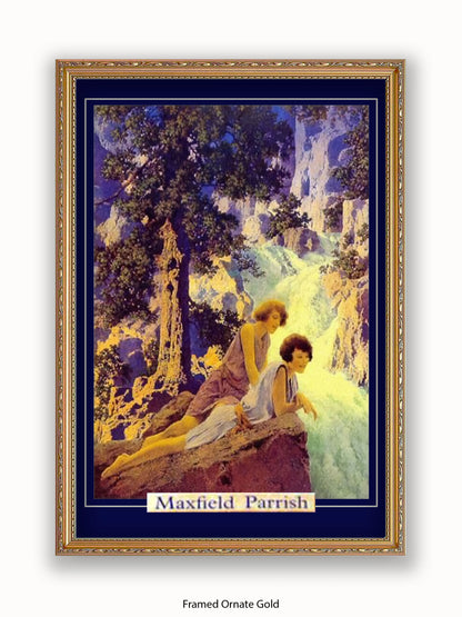 Maxfield Parish Waterfall 1930 Poster
