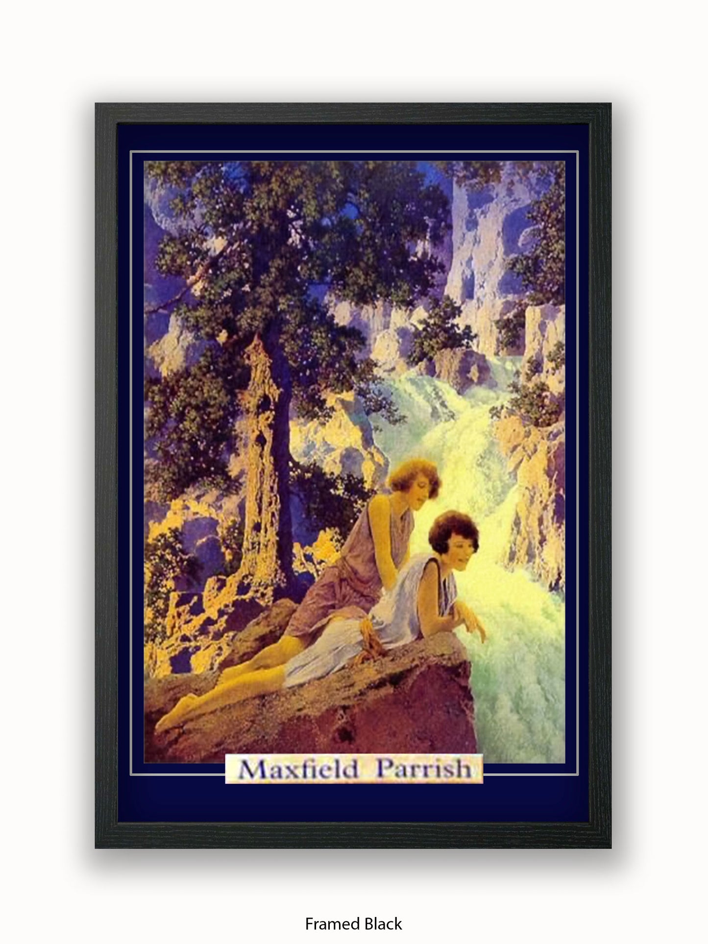 Maxfield Parish Waterfall 1930 Poster