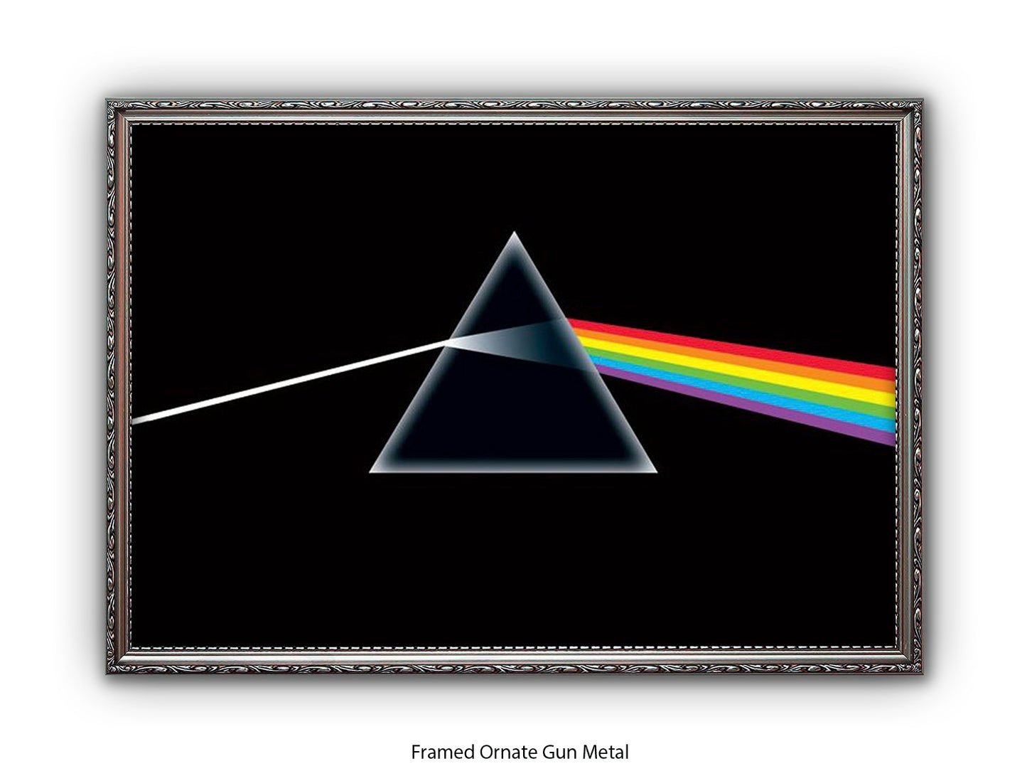 Pink Floyd Poster - Dark Side of the Moon Prism Wall Art - Classic Rock Album Poster