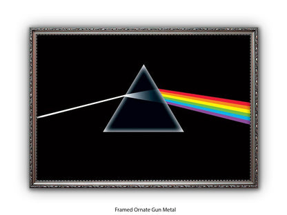 Pink Floyd Poster - Dark Side of the Moon Prism Wall Art - Classic Rock Album Poster