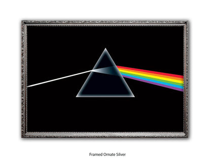 Pink Floyd Poster - Dark Side of the Moon Prism Wall Art - Classic Rock Album Poster