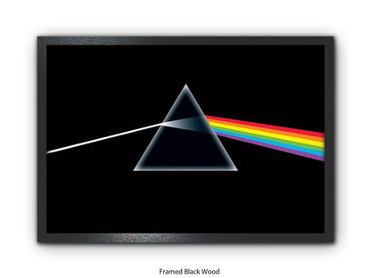 Pink Floyd Poster - Dark Side of the Moon Prism Wall Art - Classic Rock Album Poster