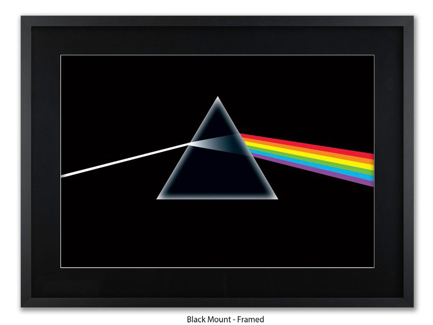 Pink Floyd Poster - Dark Side of the Moon Prism Wall Art - Classic Rock Album Poster