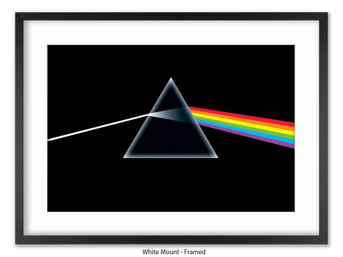 Pink Floyd Poster - Dark Side of the Moon Prism Wall Art - Classic Rock Album Poster