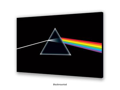 Pink Floyd Poster - Dark Side of the Moon Prism Wall Art - Classic Rock Album Poster