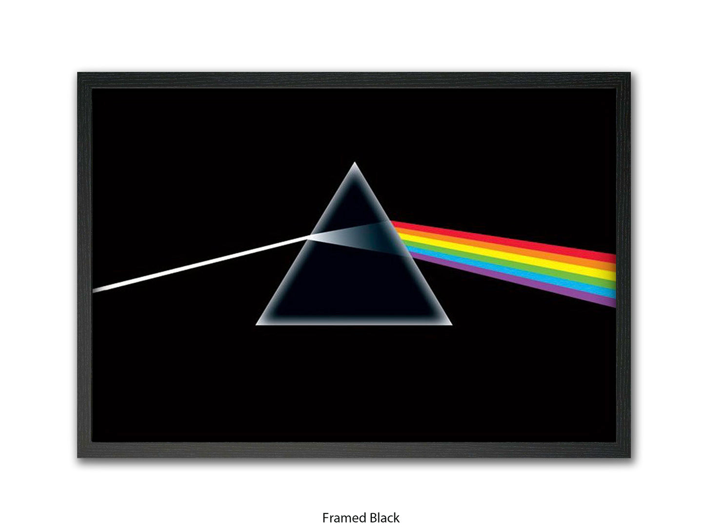 Pink Floyd Poster - Dark Side of the Moon Prism Wall Art - Classic Rock Album Poster