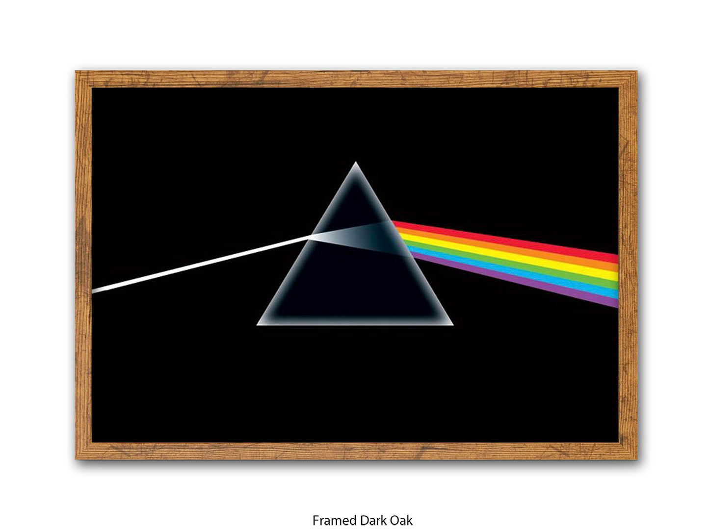 Pink Floyd Poster - Dark Side of the Moon Prism Wall Art - Classic Rock Album Poster