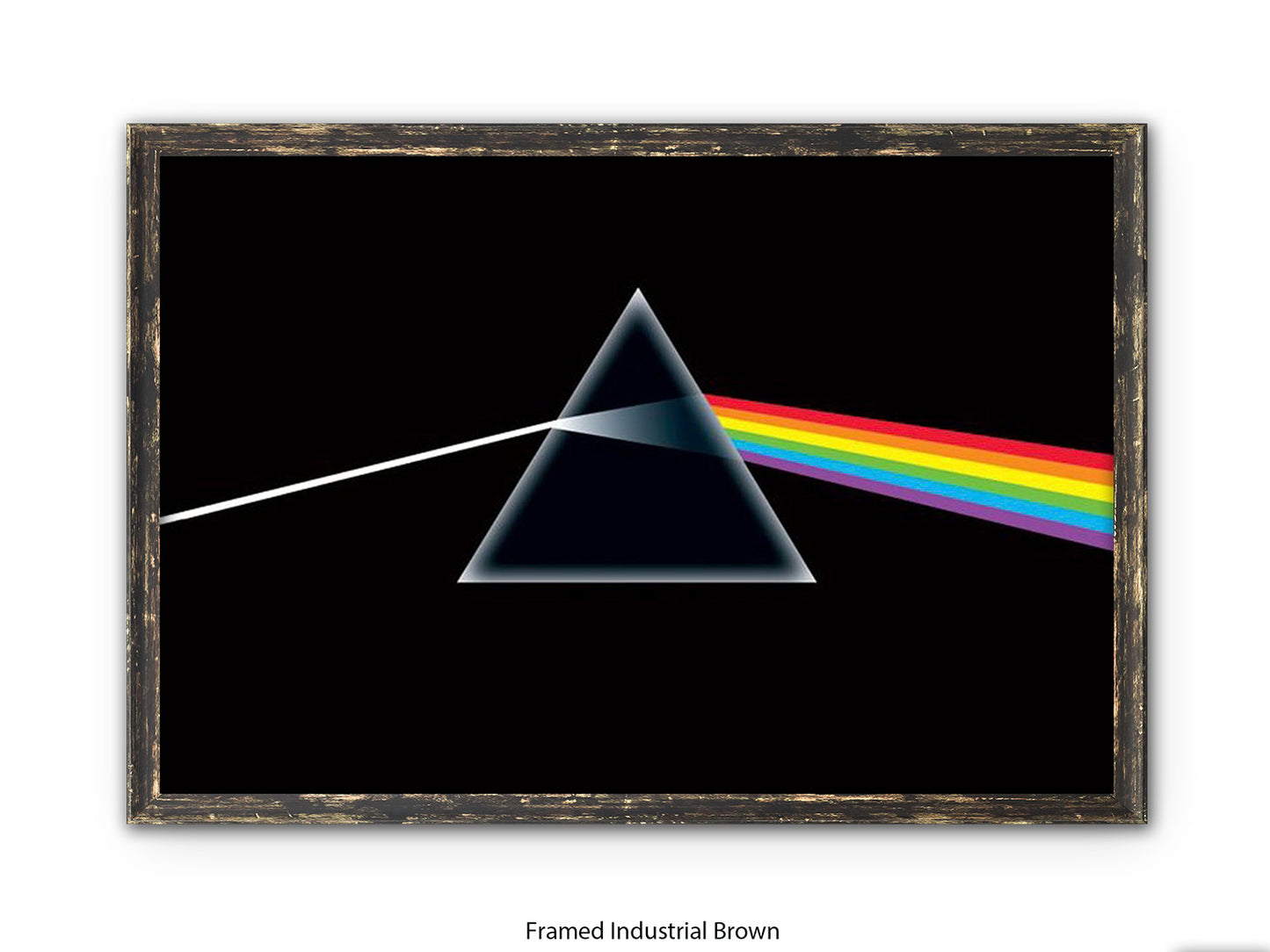 Pink Floyd Poster - Dark Side of the Moon Prism Wall Art - Classic Rock Album Poster