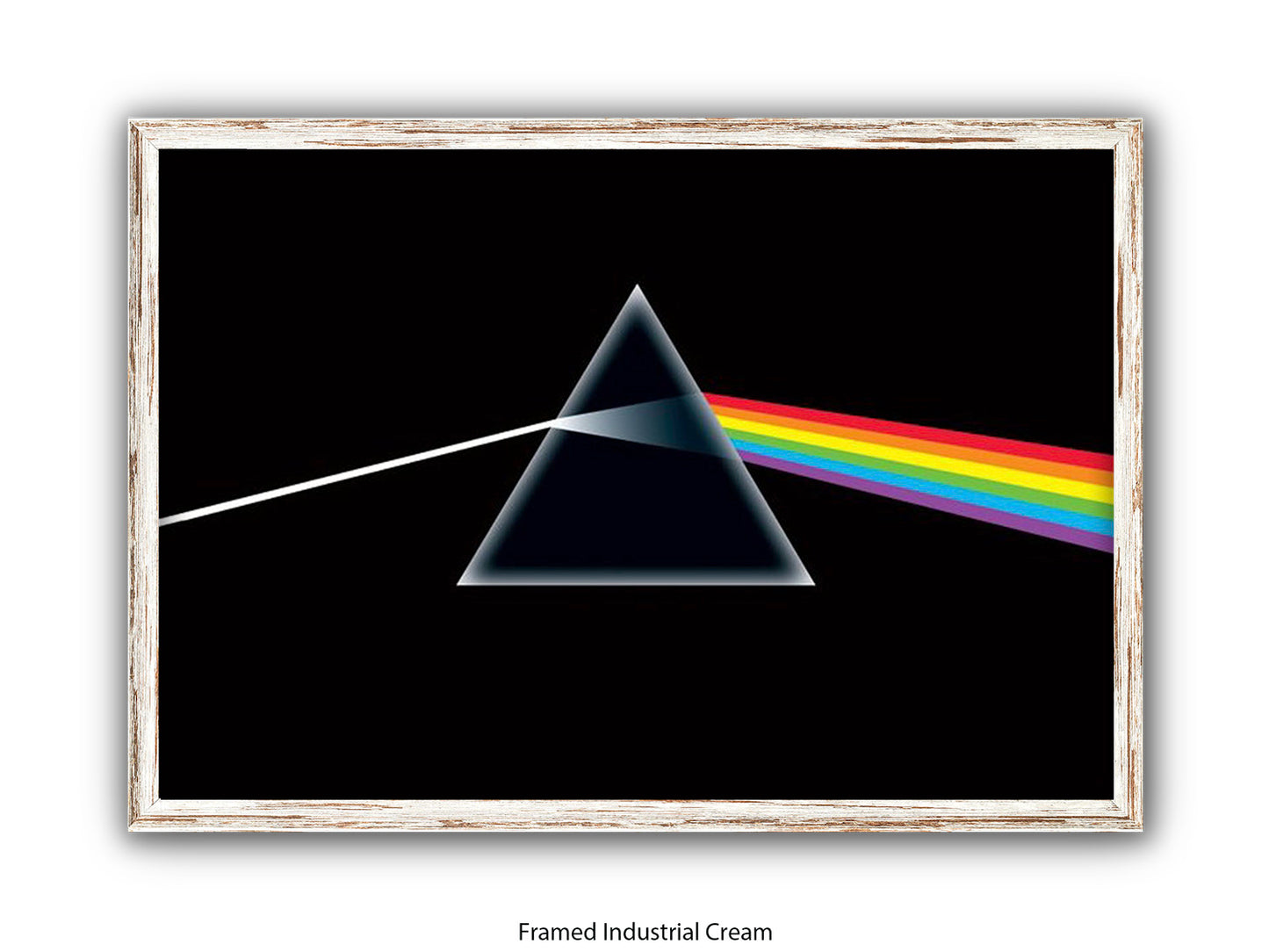 Pink Floyd Poster - Dark Side of the Moon Prism Wall Art - Classic Rock Album Poster
