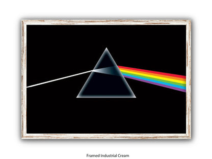 Pink Floyd Poster - Dark Side of the Moon Prism Wall Art - Classic Rock Album Poster
