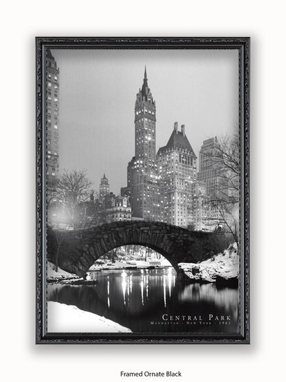 New York  Central Park  1961 poster