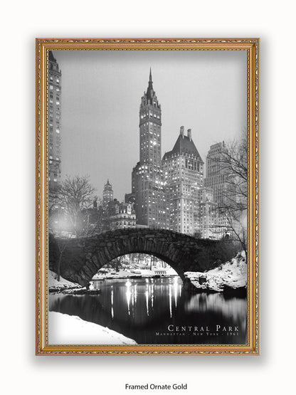 New York  Central Park  1961 poster