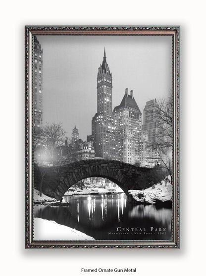 New York  Central Park  1961 poster