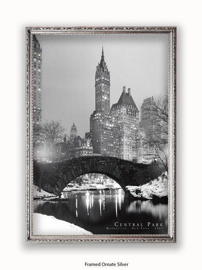 New York  Central Park  1961 poster