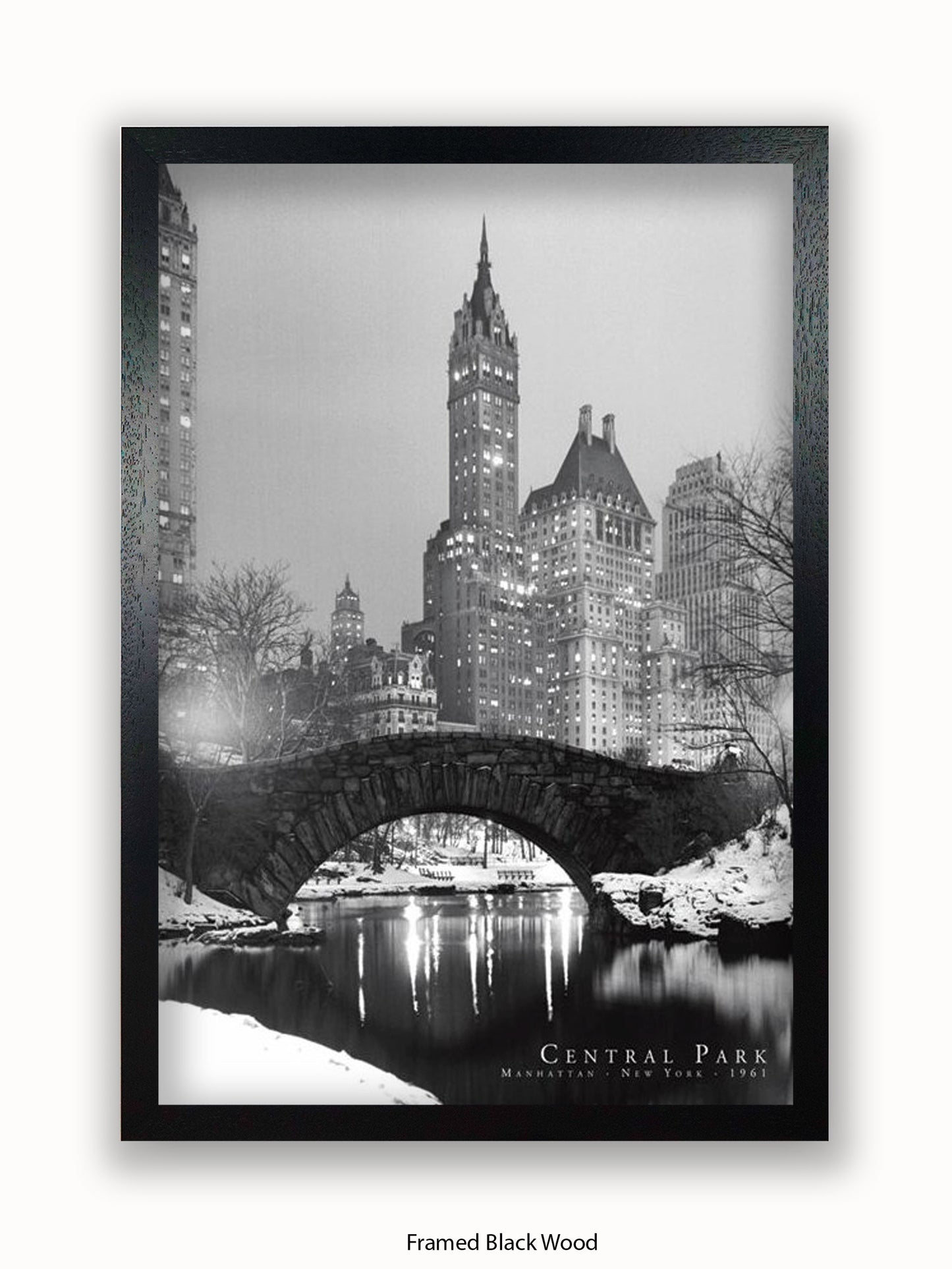 New York  Central Park  1961 poster