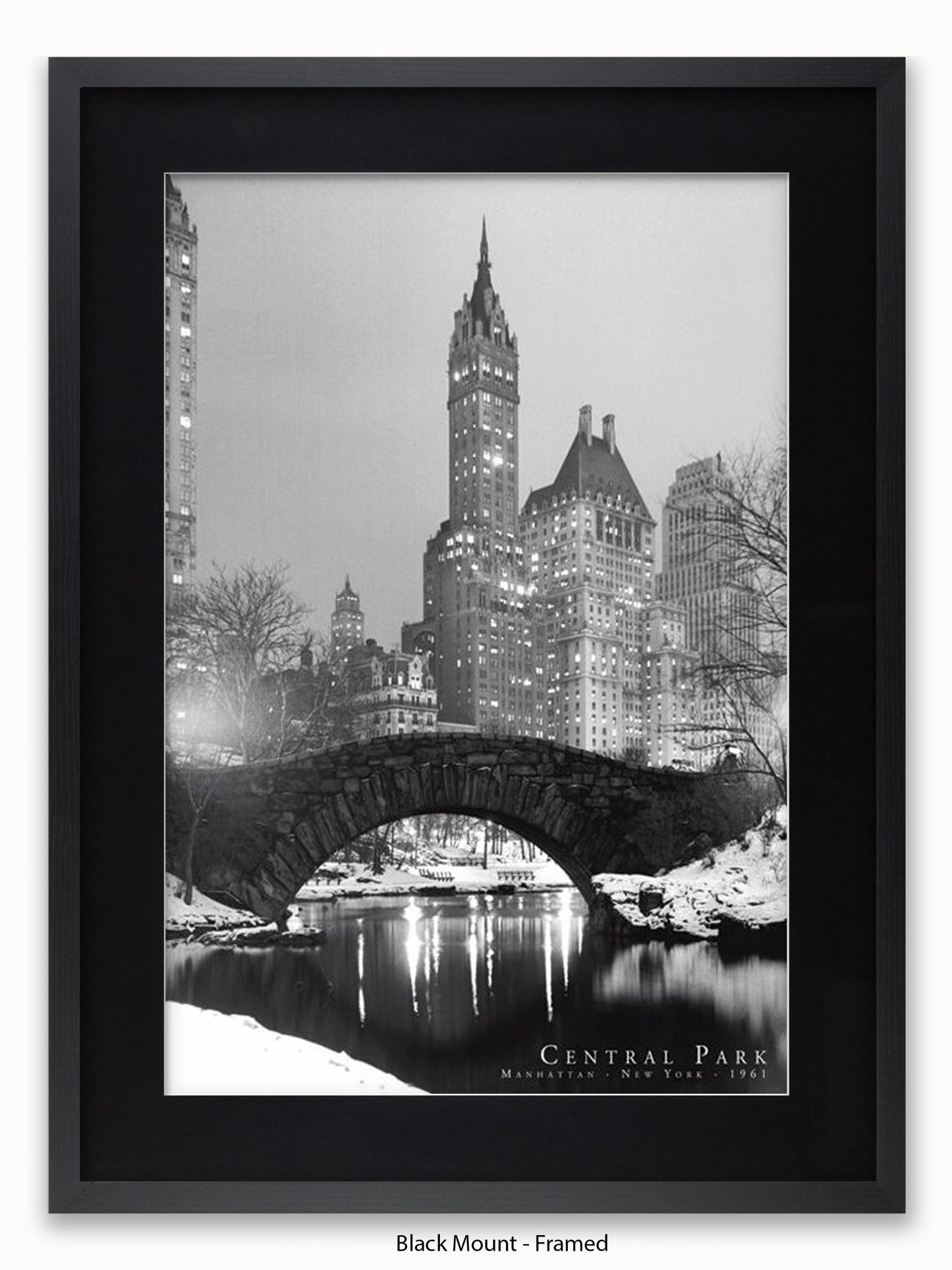 New York  Central Park  1961 poster