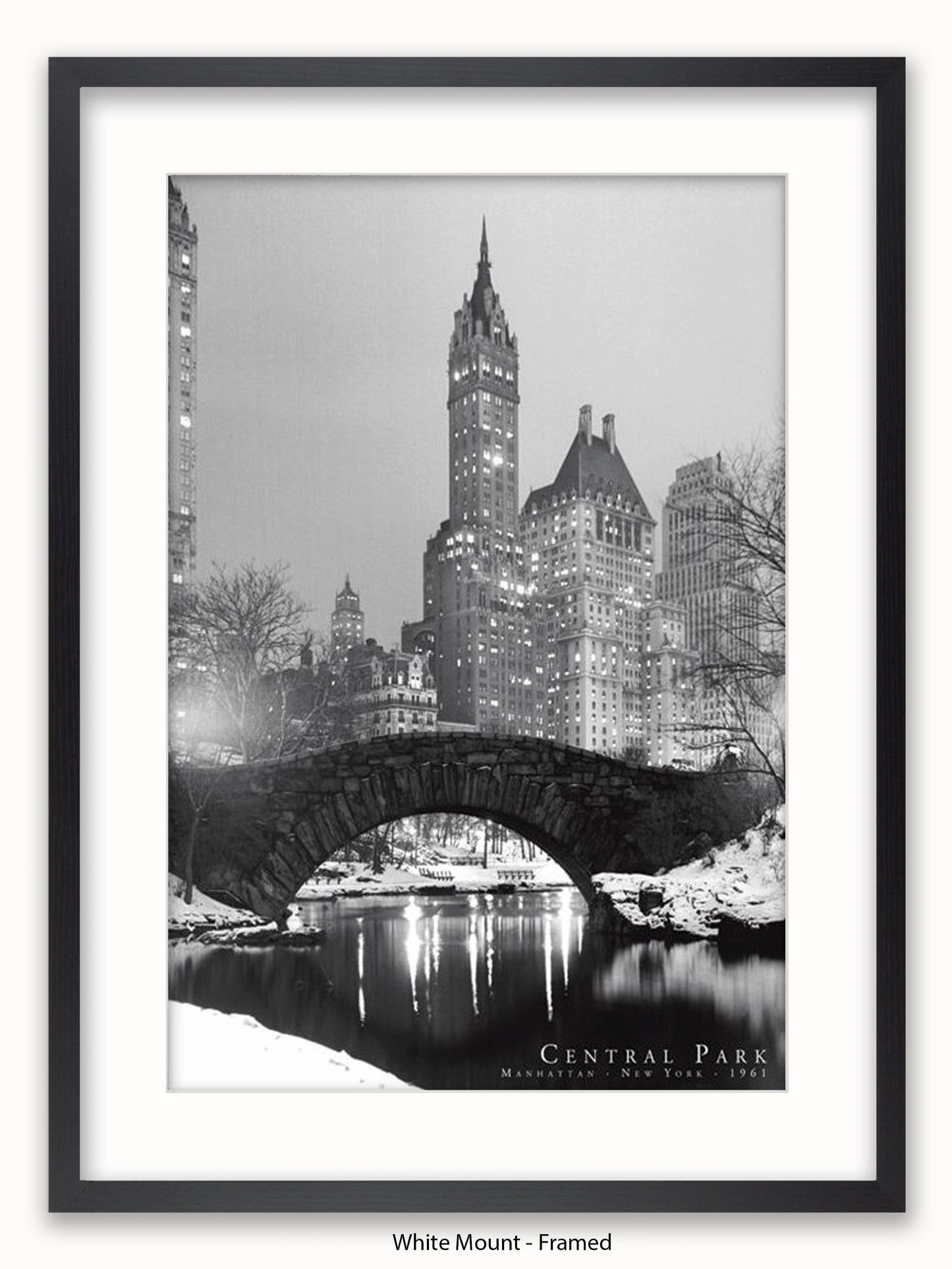 New York  Central Park  1961 poster