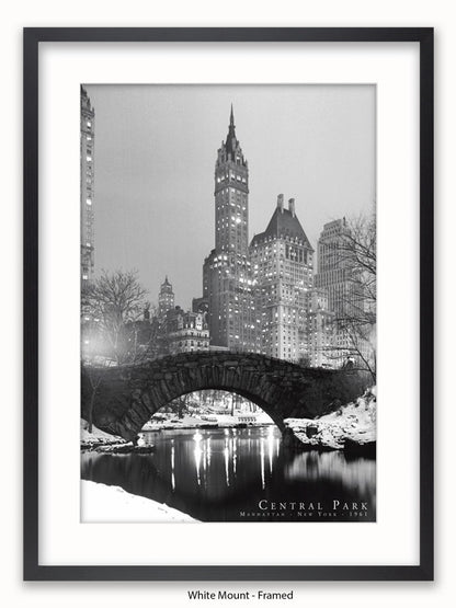 New York  Central Park  1961 poster