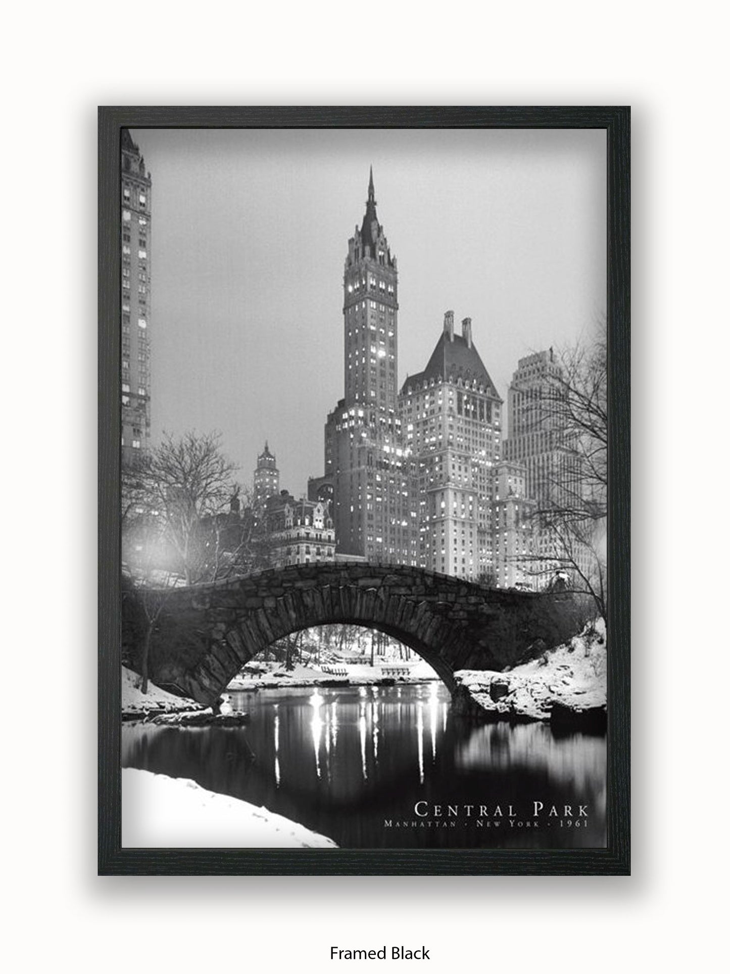 New York  Central Park  1961 poster