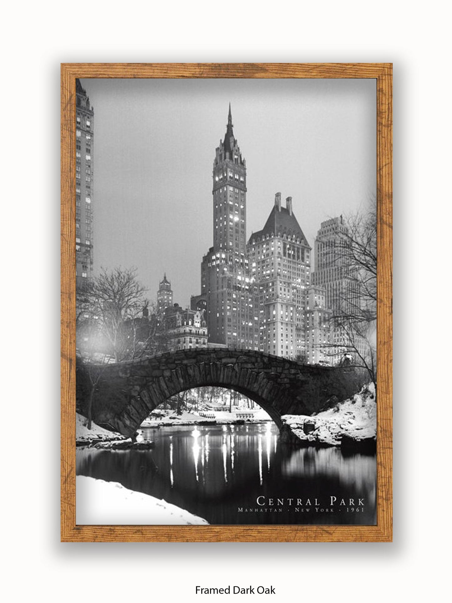 New York  Central Park  1961 poster