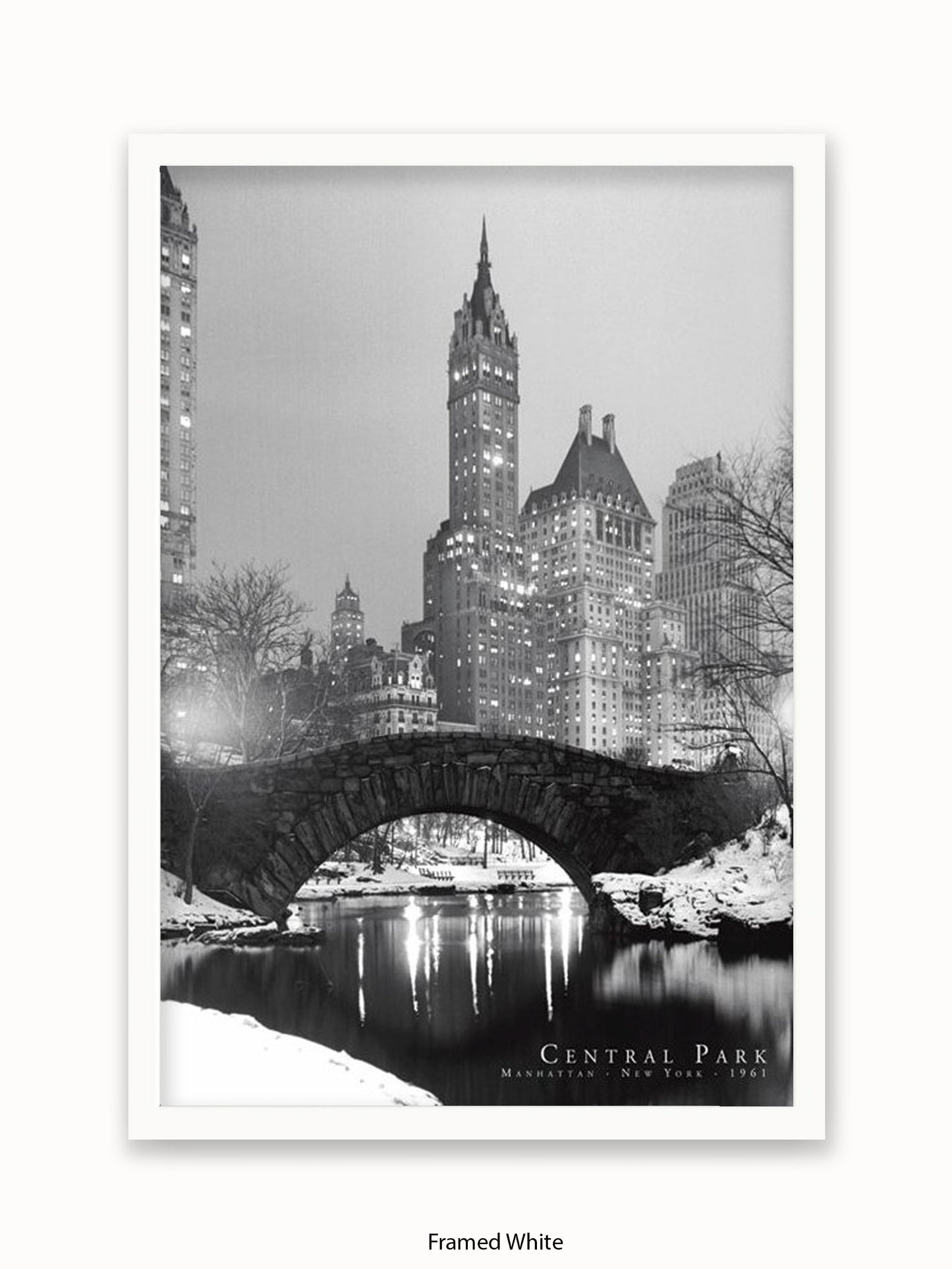 New York  Central Park  1961 poster