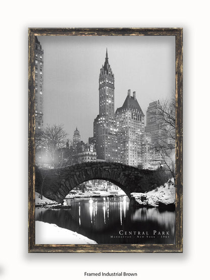 New York  Central Park  1961 poster