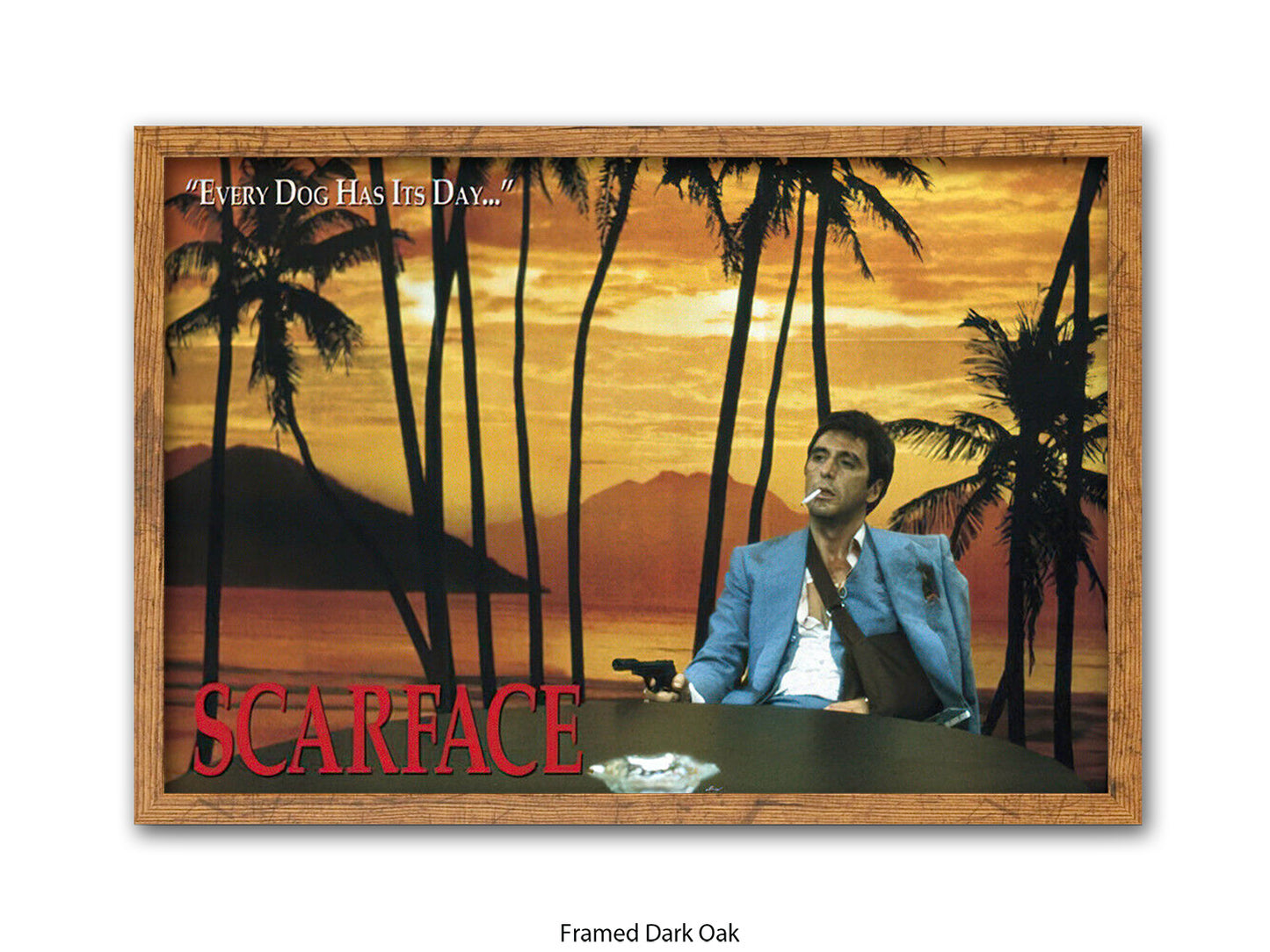 Scarface Every Dog Has Its Day Sunset Poster | Licensed