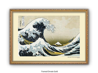 The Great Wave off Kanagawa - Hokusai Japanese Poster