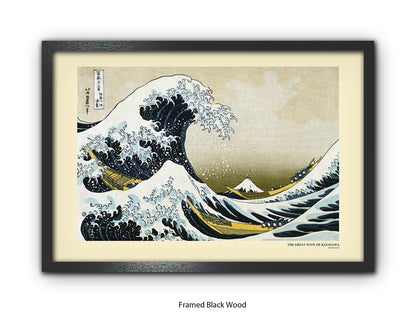 The Great Wave off Kanagawa - Hokusai Japanese Poster