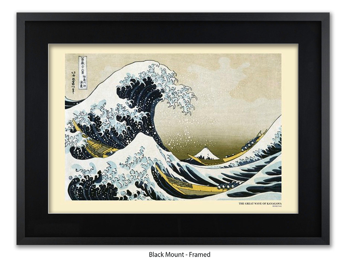 The Great Wave off Kanagawa - Hokusai Japanese Poster