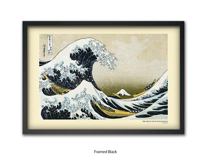 The Great Wave off Kanagawa - Hokusai Japanese Poster