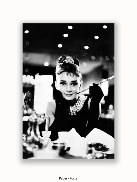 Audrey Hepburn  Breakfast At Tiffany's  Smile Cigarette Poster