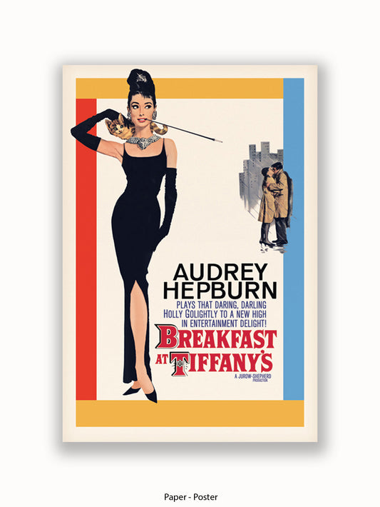 Audrey Hepburn  Breakfast At Tiffany's  Colour Promo  Poster