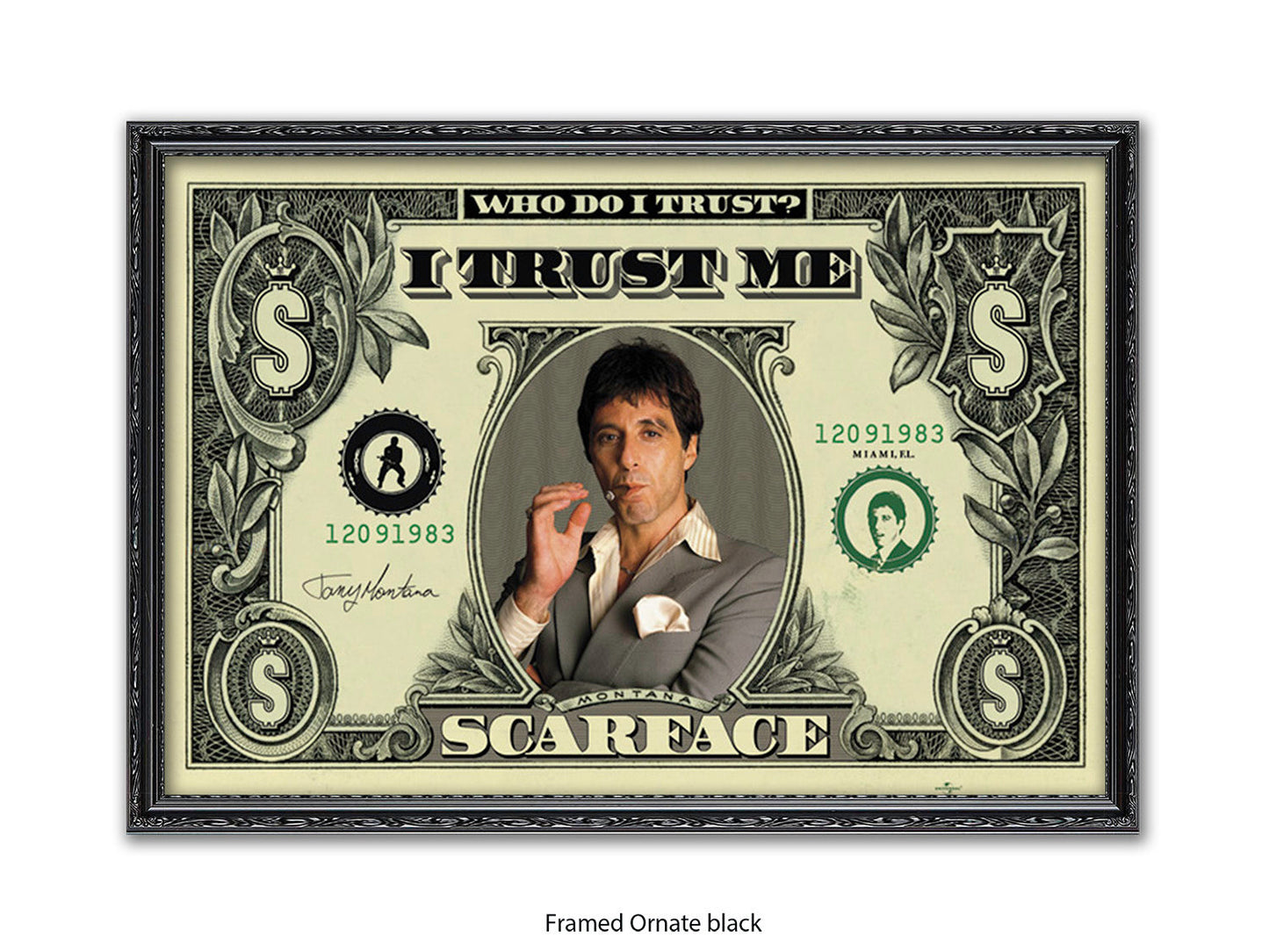 Scarface  - Dollar Bill - Who Do I  Trust - Poster