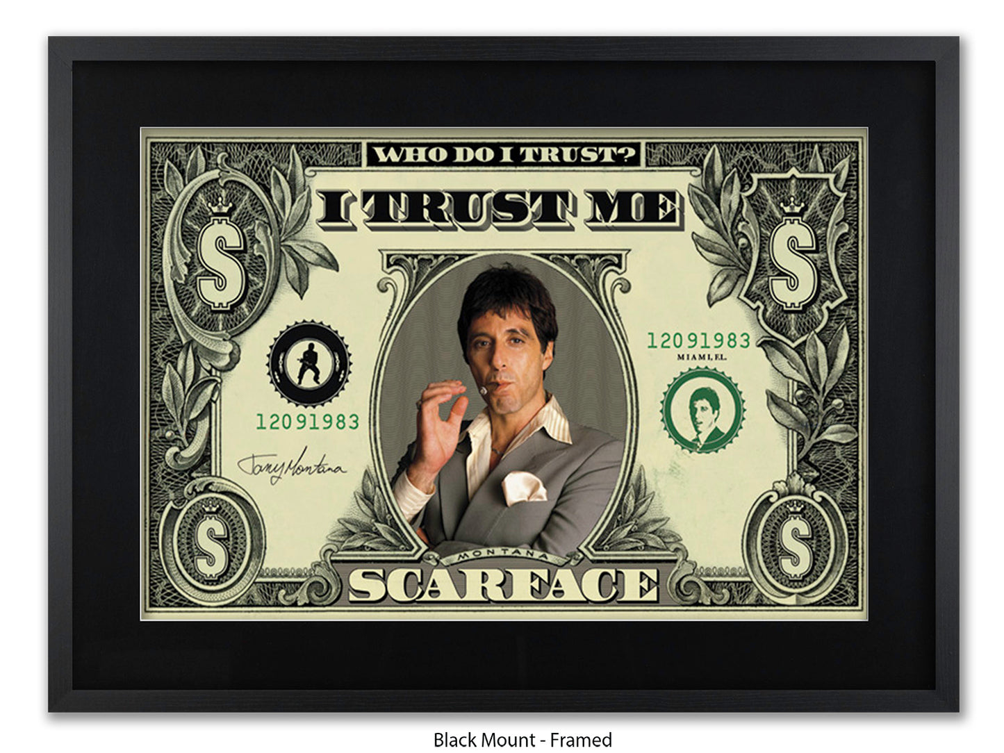 Scarface I Trust Me Dollar Bill Poster | Licensed