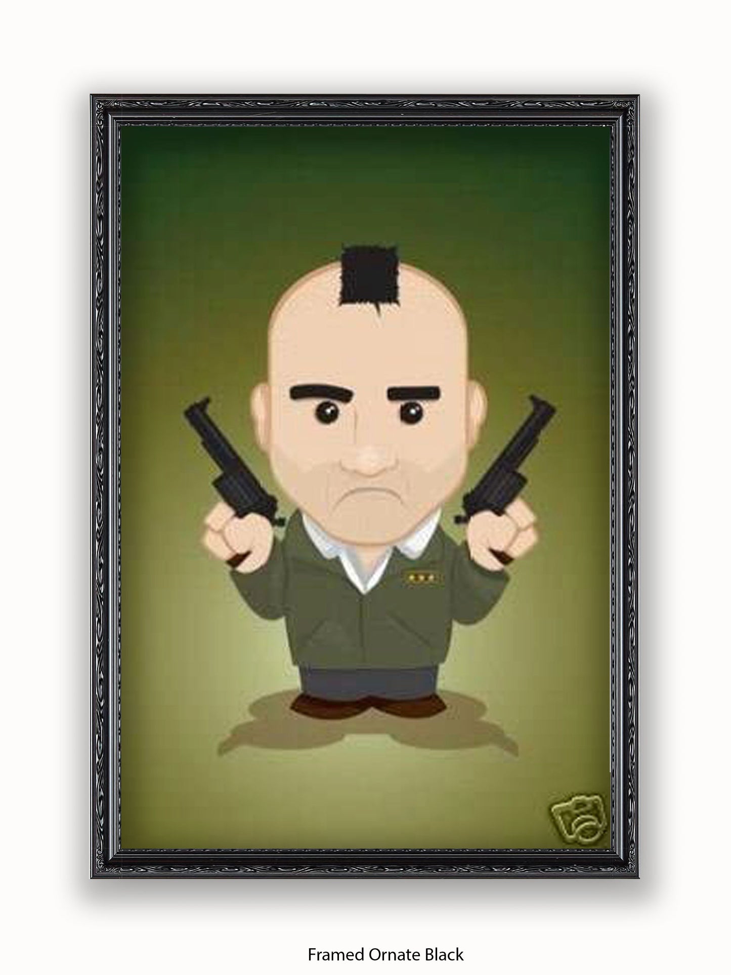Taxi Driver  Illustration  Cartoon Poster
