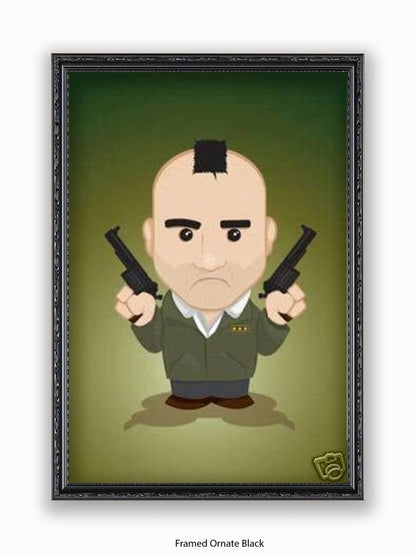 Taxi Driver  Illustration  Cartoon Poster