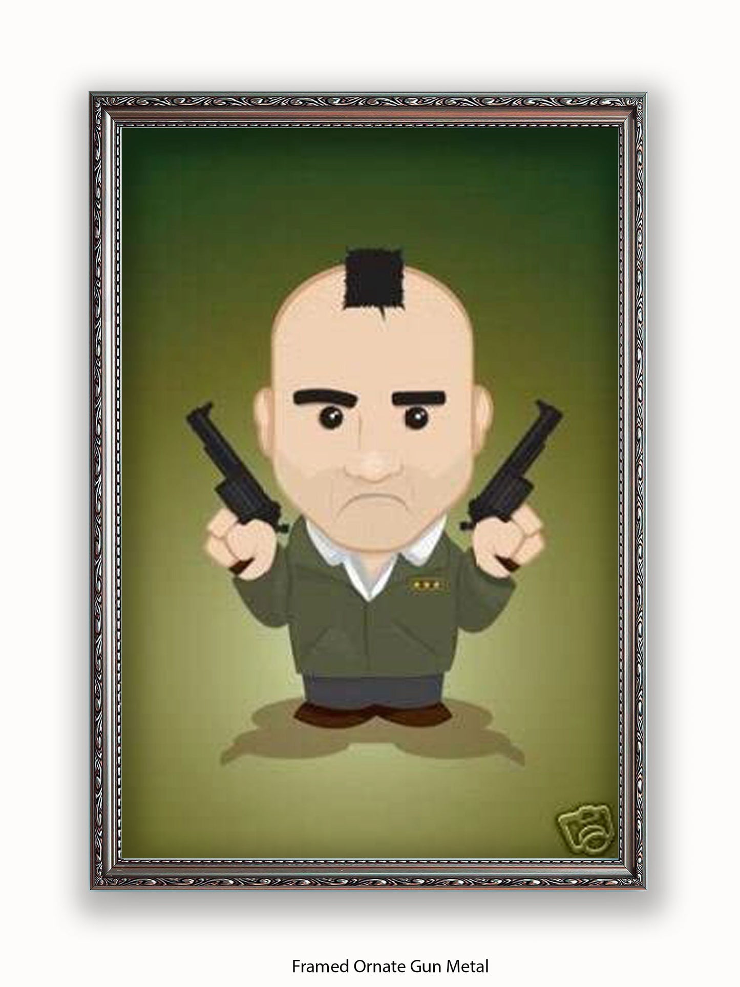 Taxi Driver  Illustration  Cartoon Poster