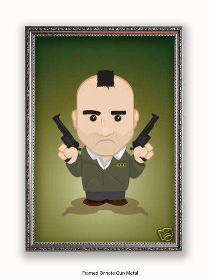 Taxi Driver  Illustration  Cartoon Poster
