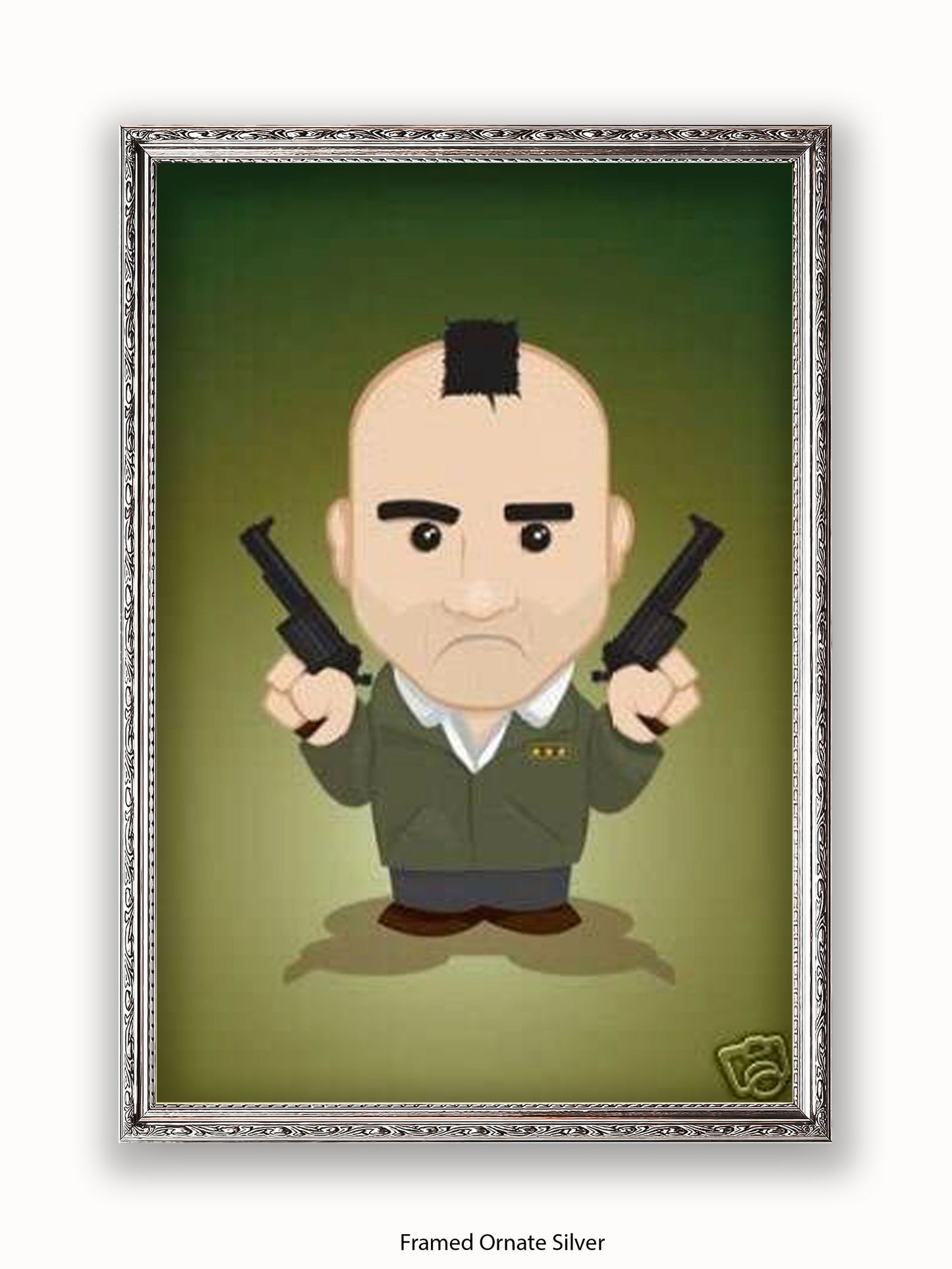 Taxi Driver  Illustration  Cartoon Poster