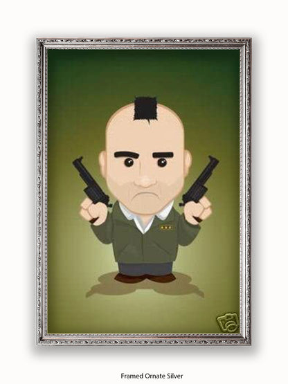 Taxi Driver  Illustration  Cartoon Poster