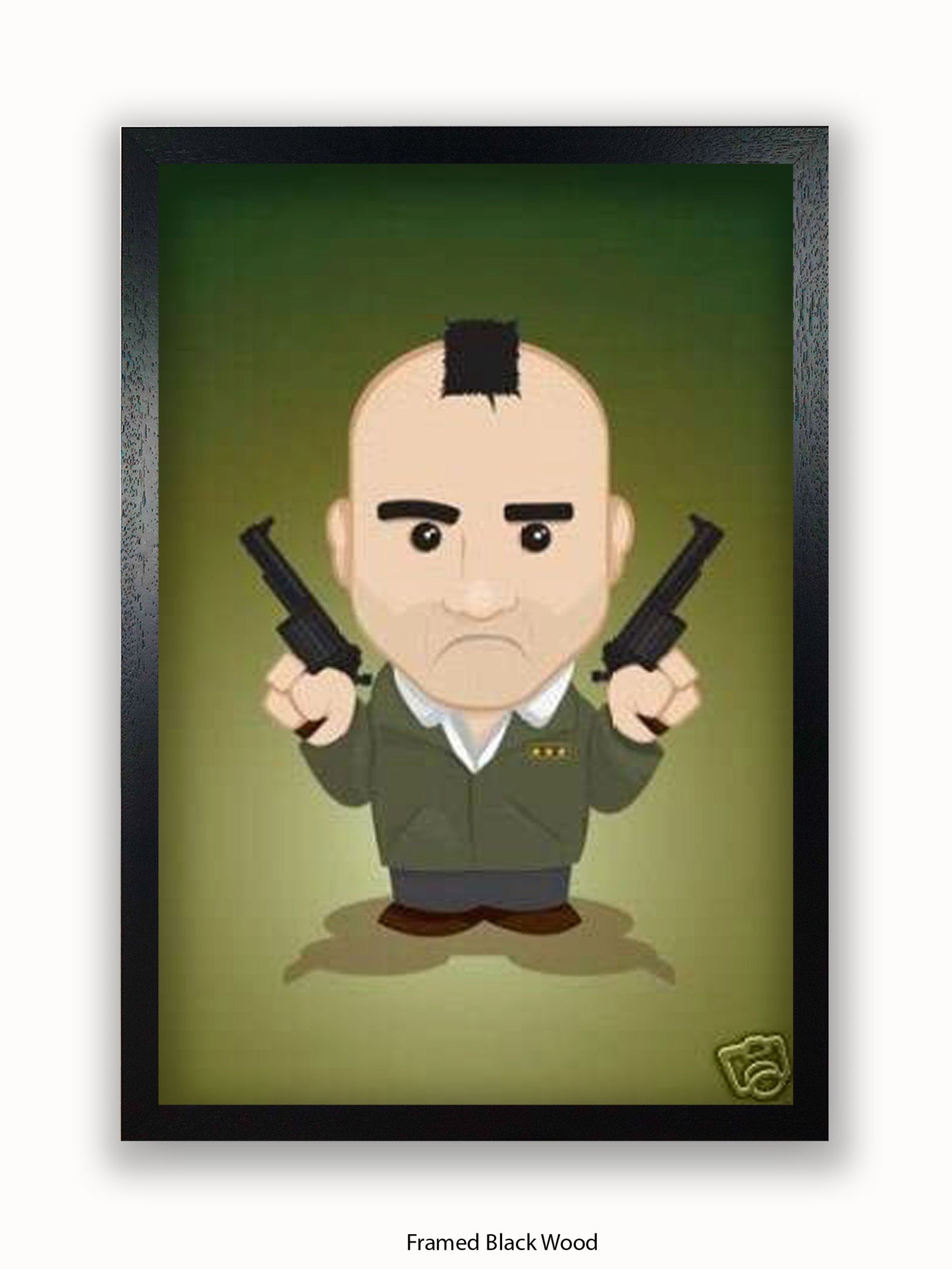 Taxi Driver  Illustration  Cartoon Poster