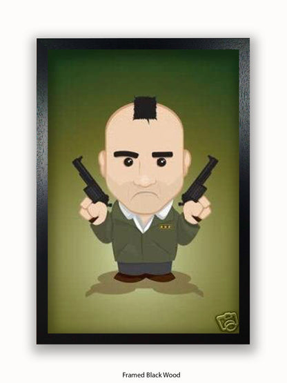 Taxi Driver  Illustration  Cartoon Poster
